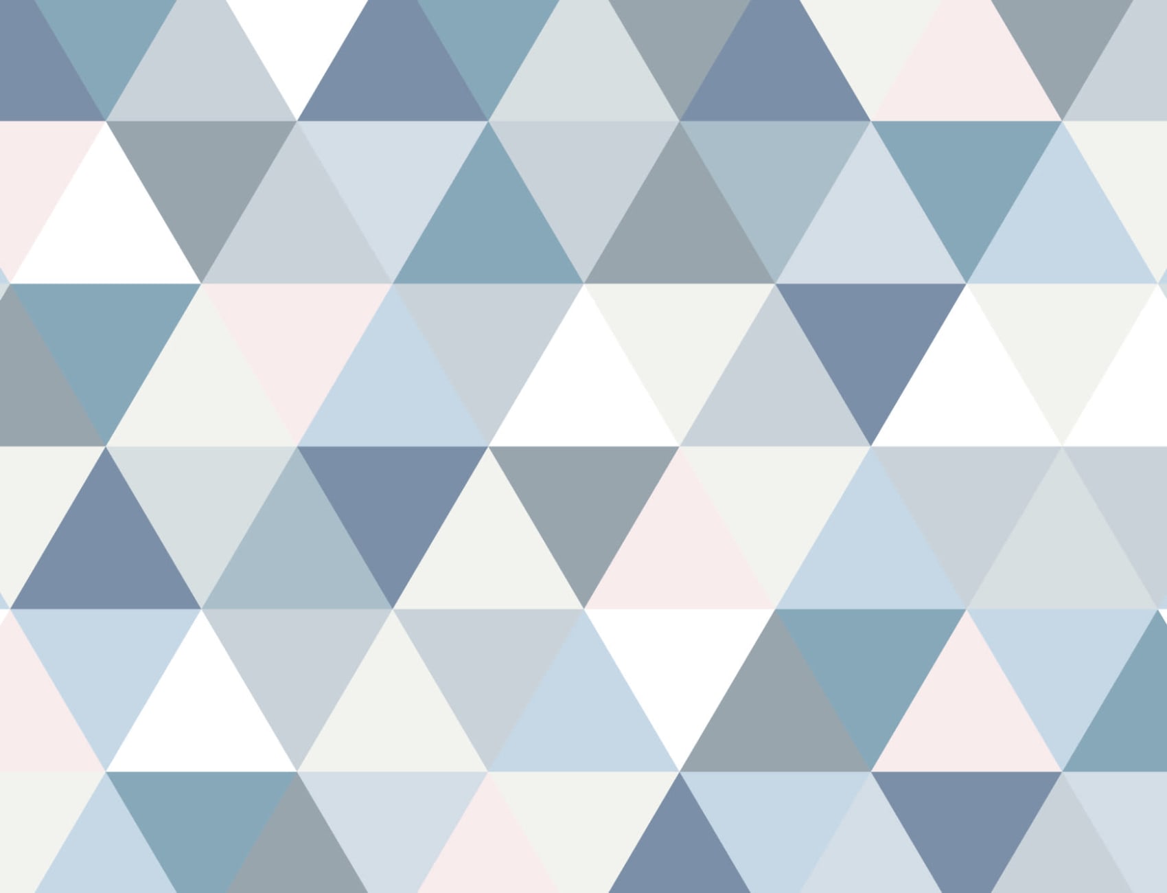 Pastel Geometric Triangle Pattern Wallpaper Mural