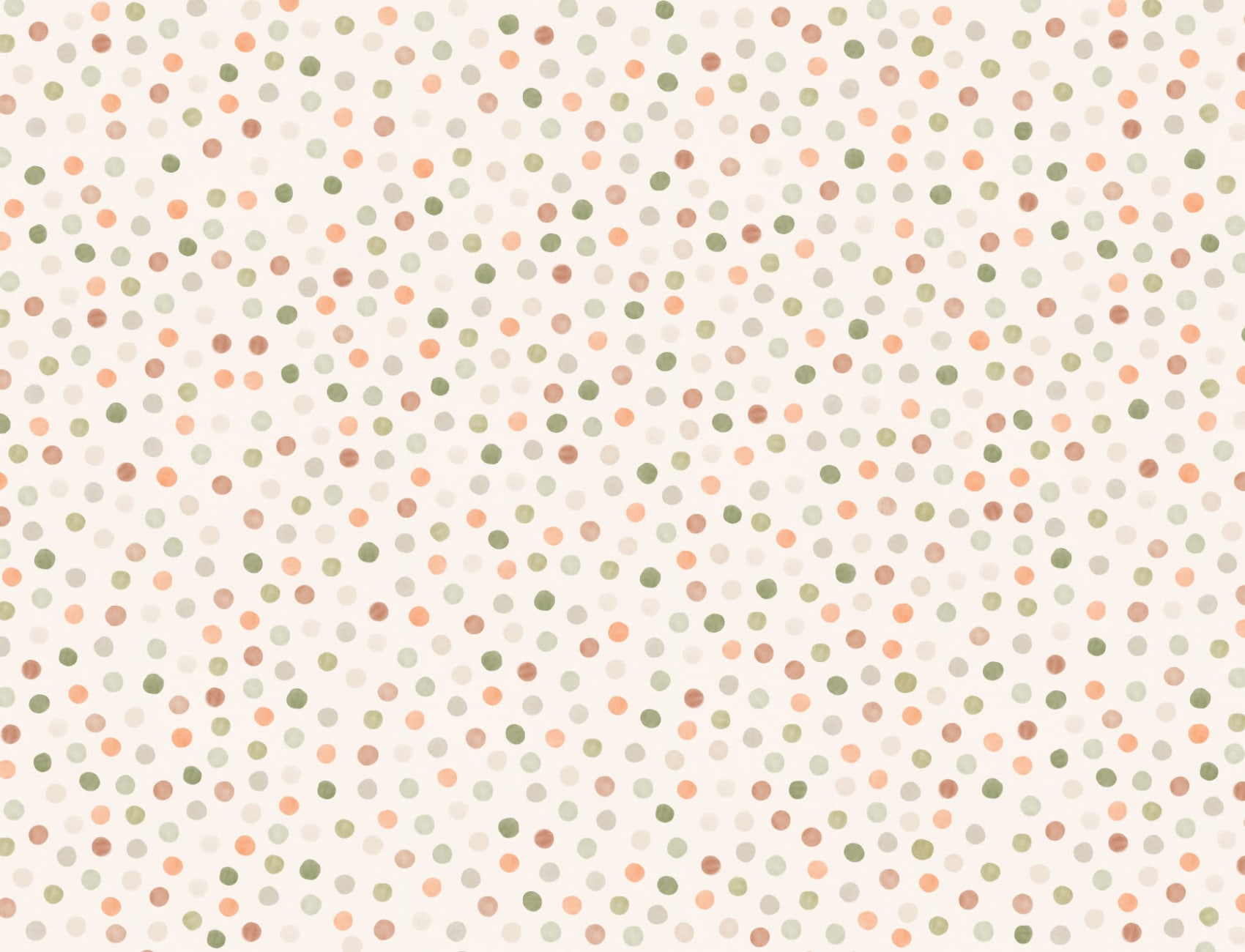 Papier Peint Panoramique Pois Aquarelle Tons Neutres