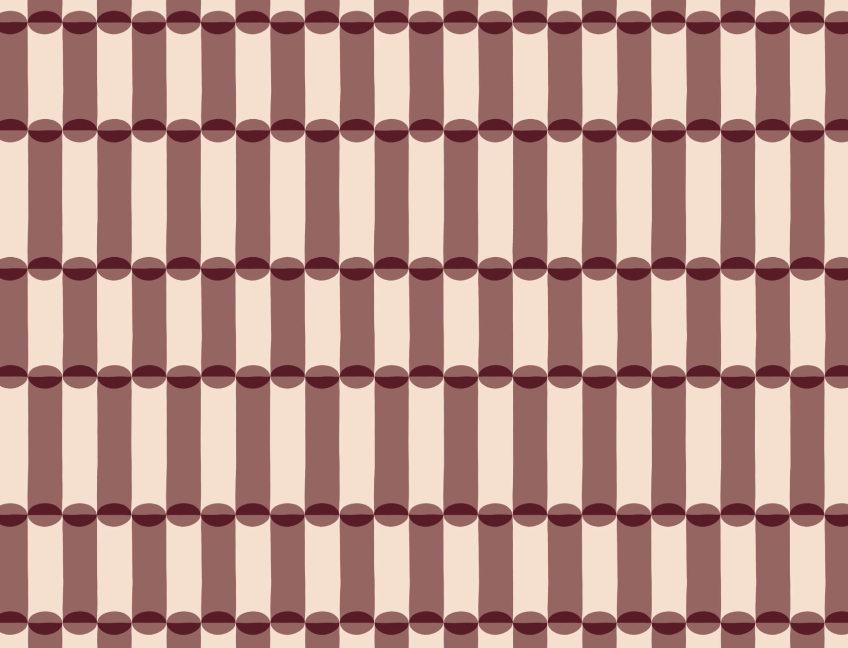 Bordowa fototapeta z geometrycznym wzorem w stylu retro