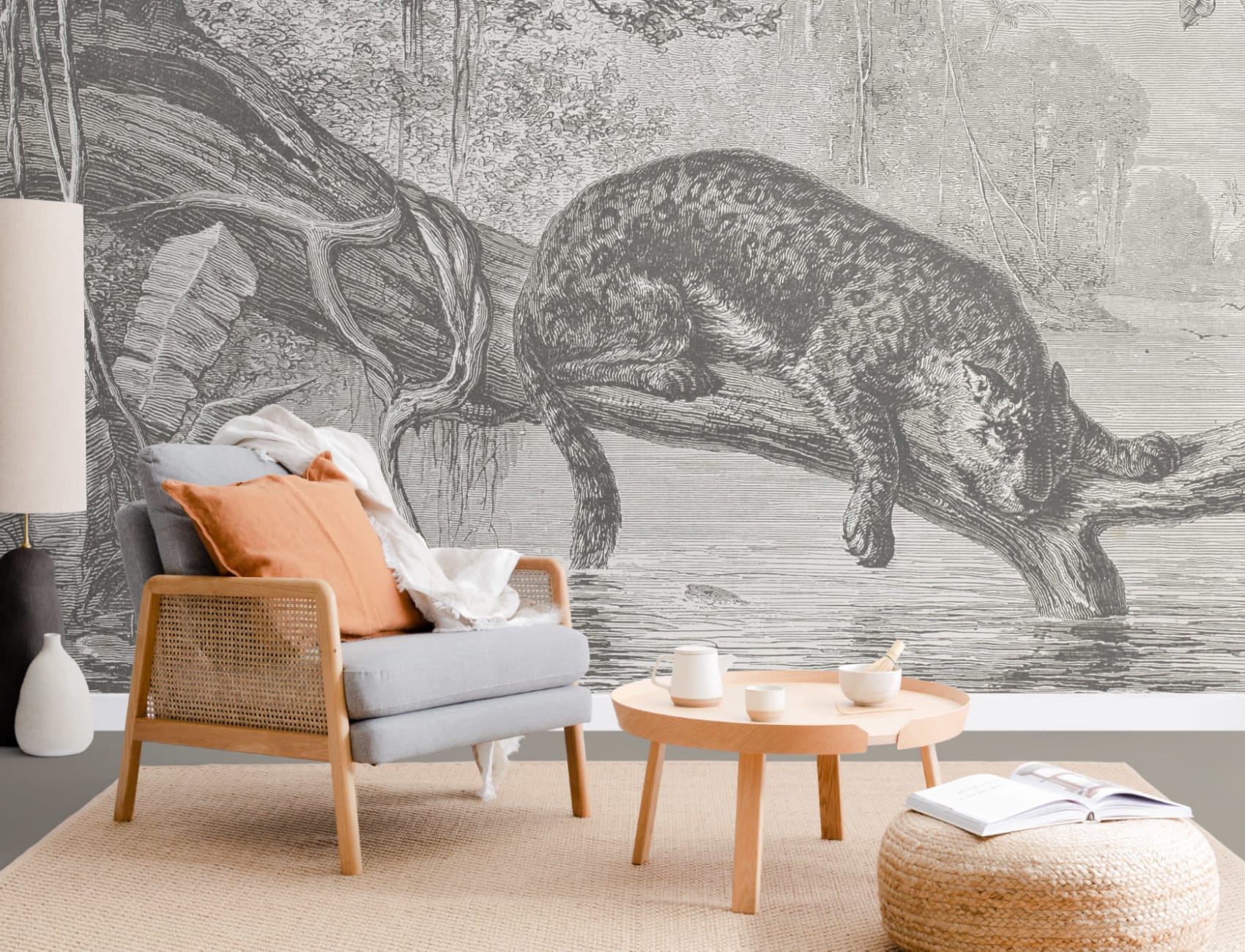 The Lazy River Vintage Explorer Wallpaper Mural