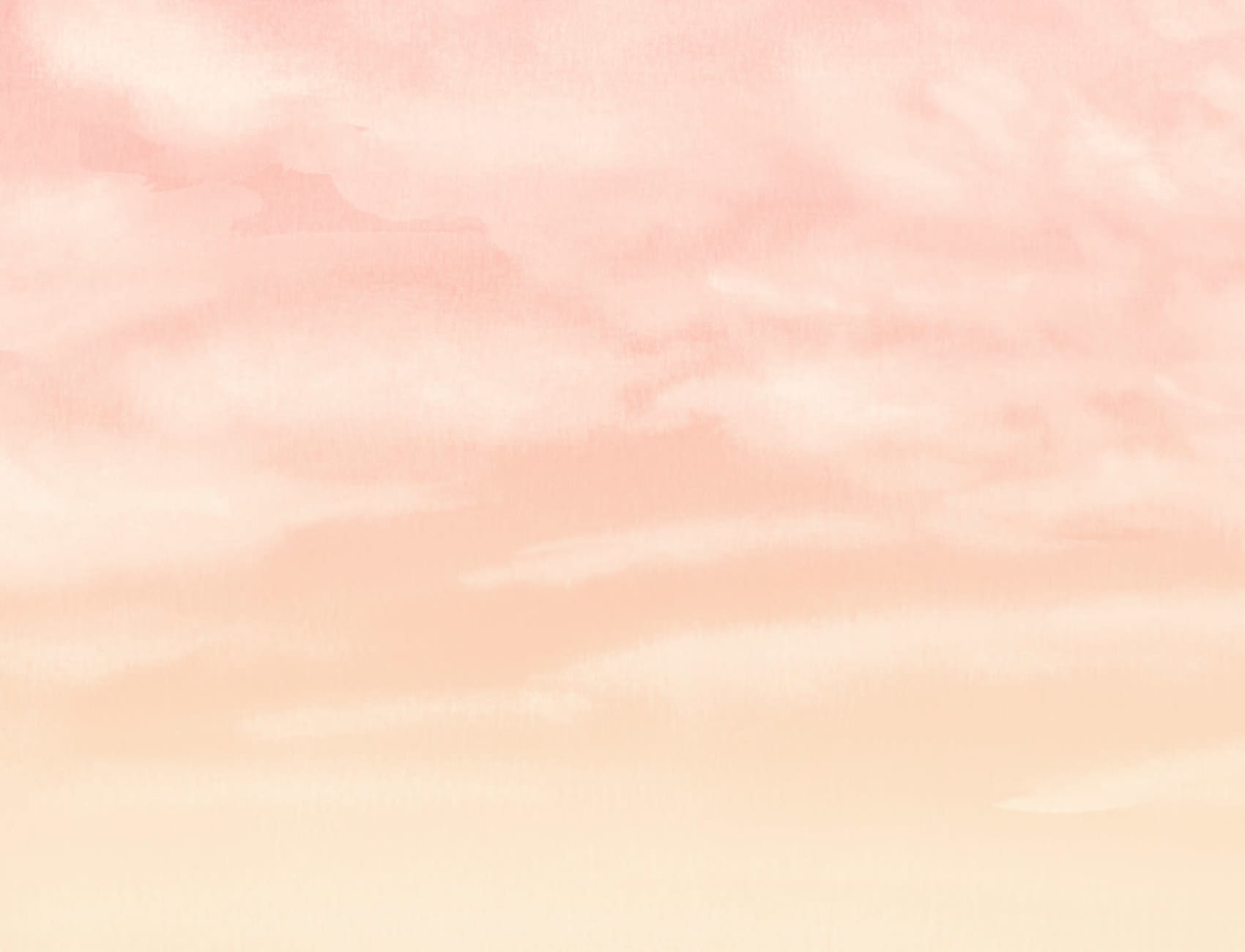 Orange Sunset Watercolour Cloud & Sky Wallpaper Mural