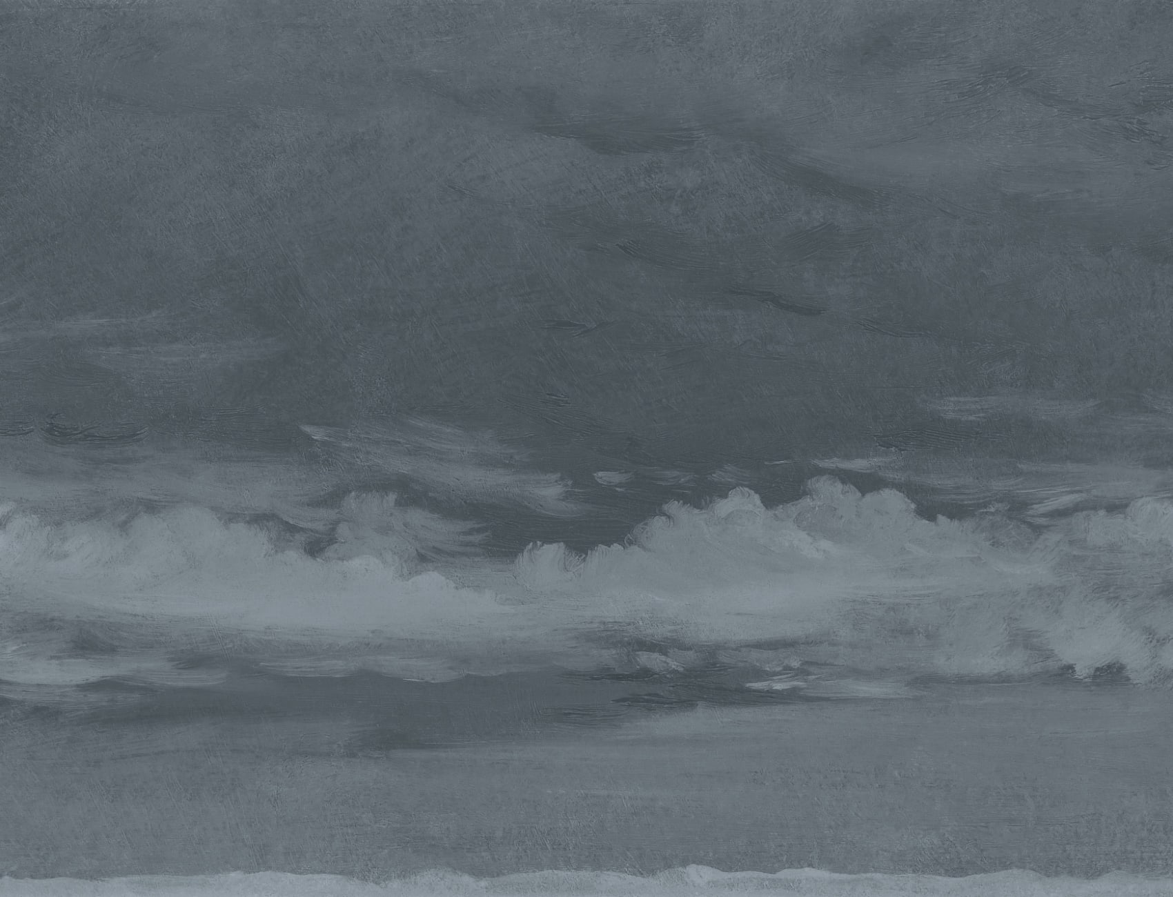 Marineblå John Constable solnedgangsmaleri fototapet