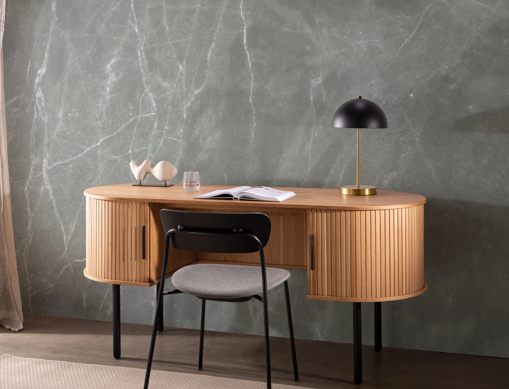Sage Marble Effect Wallpaper Mural