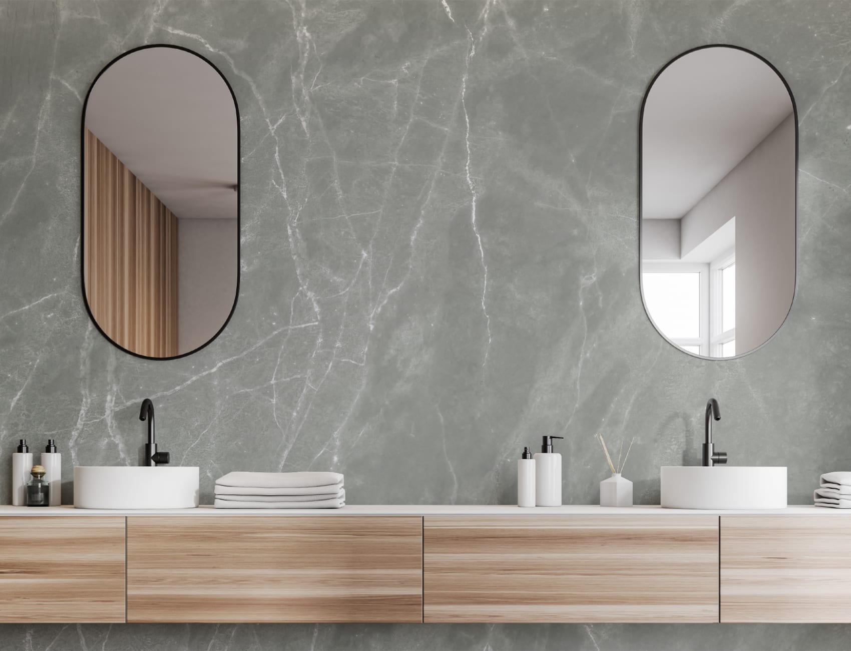 Sage Marble Effect Wallpaper Mural