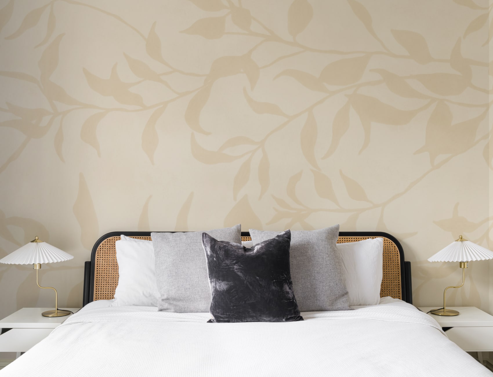Yellow Olive Tree Branch Mural