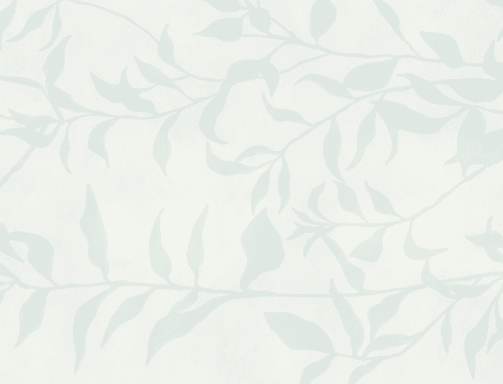 Blue Olive Tree Branch Mural