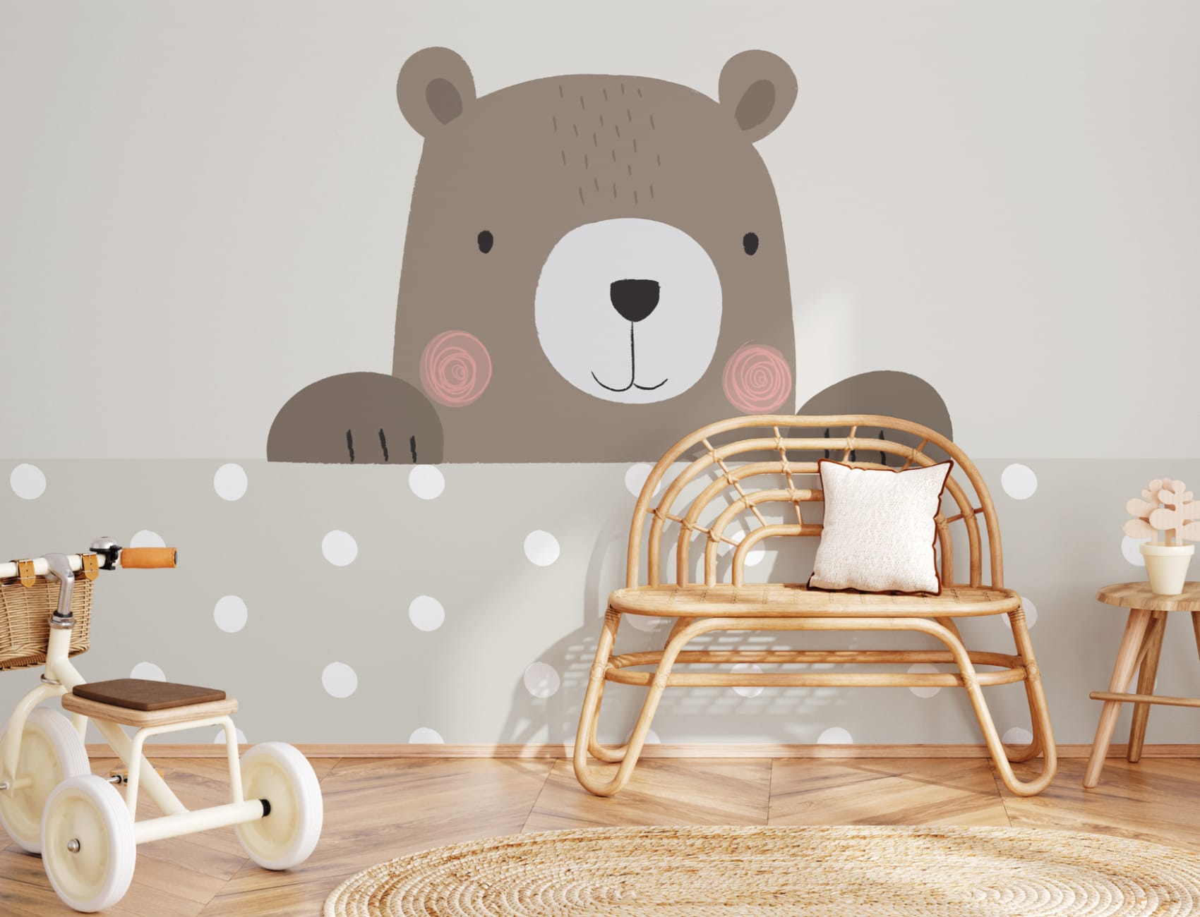 Peek-a-Boo Bernie Bear Fototapet