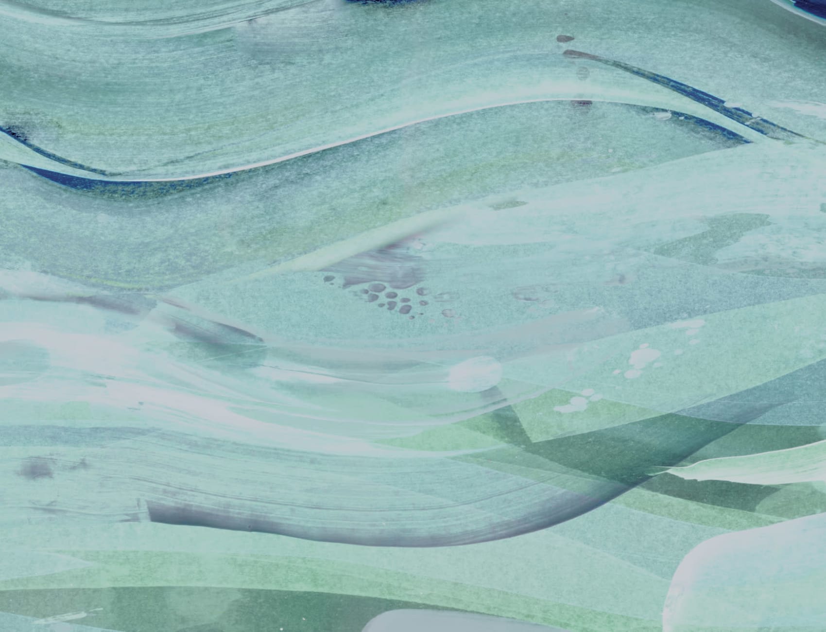 Papier Peint Panoramique Océan Bleu et Vert Abstrait