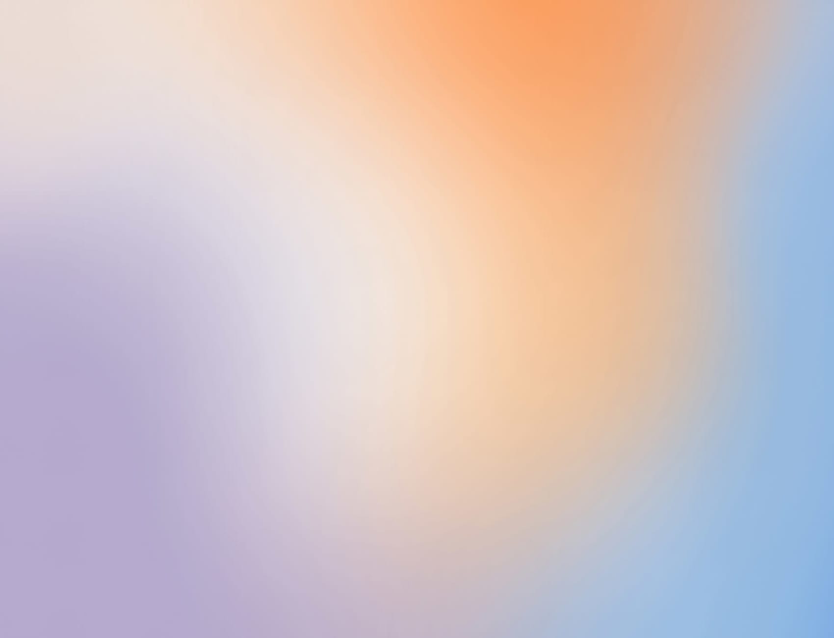 Blue, Orange and Lilac Ombre Wallpaper Mural