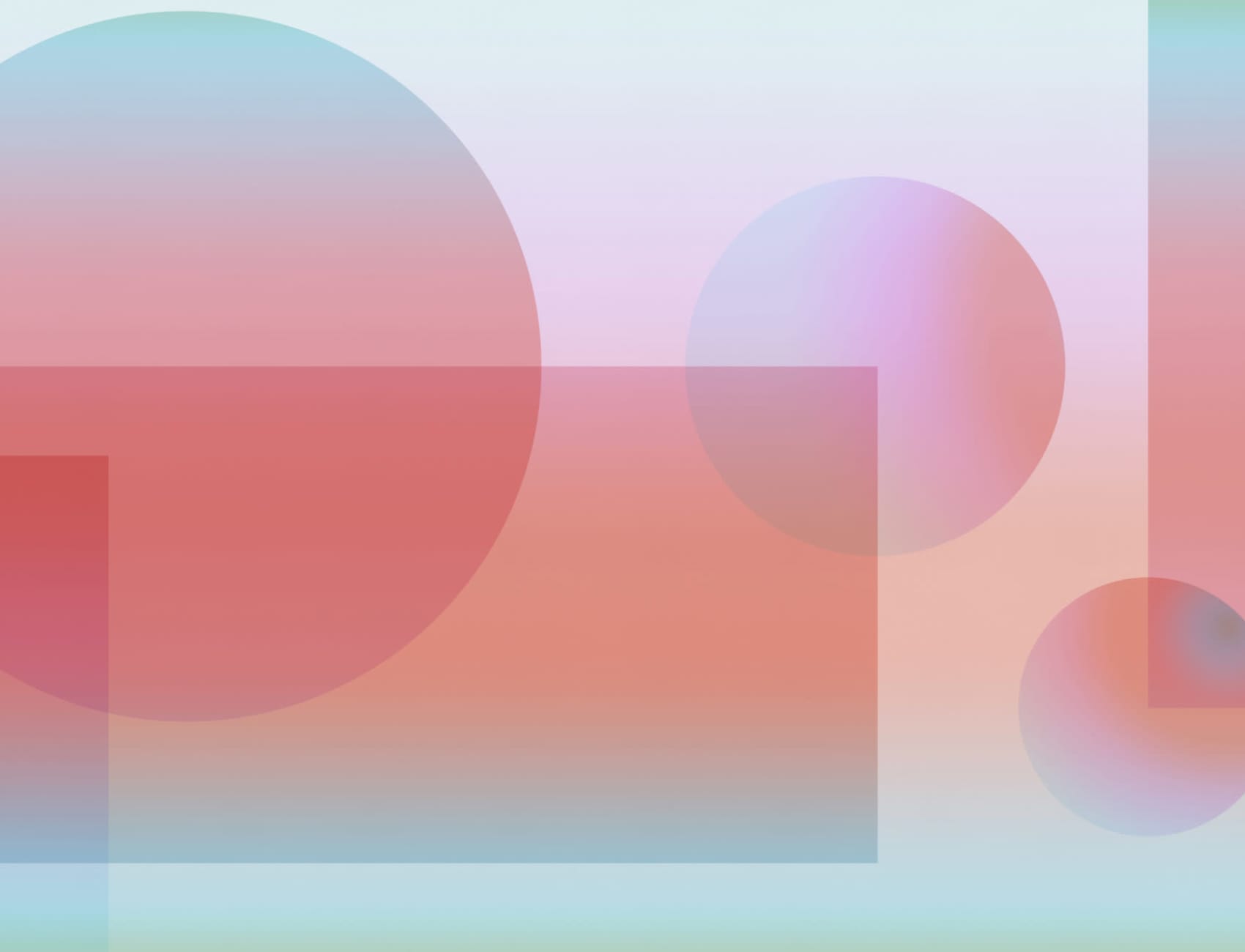 Monivärinen Futuristinen Geo Ombre Shapes seinämaalauksen seinämaalaus