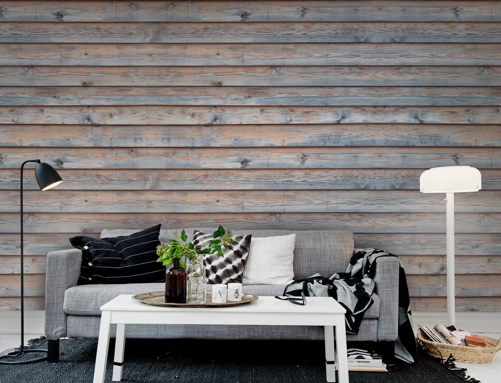 Brilliant wallpaper that looks like realistic wooden boards