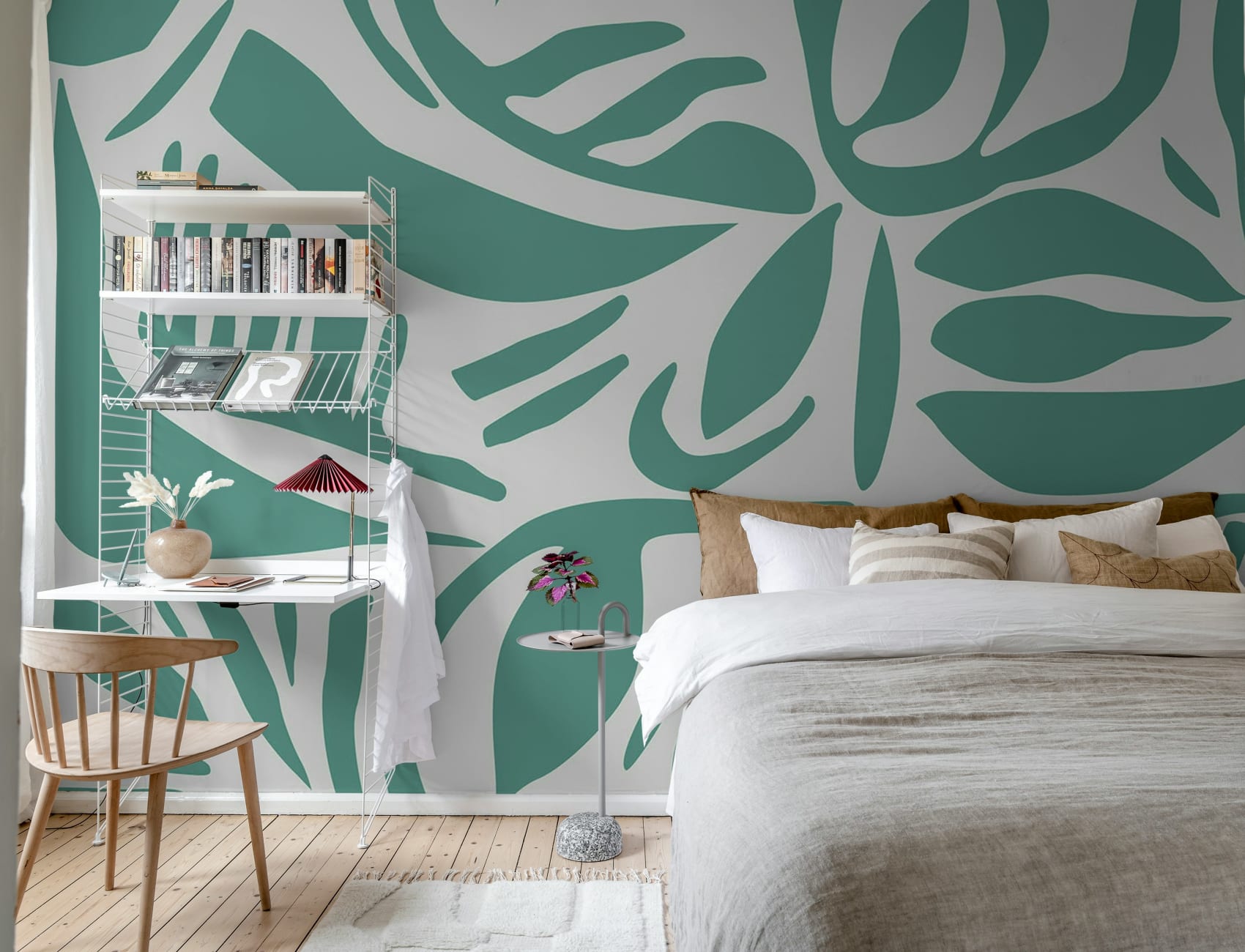 Serene Aqua Florals
