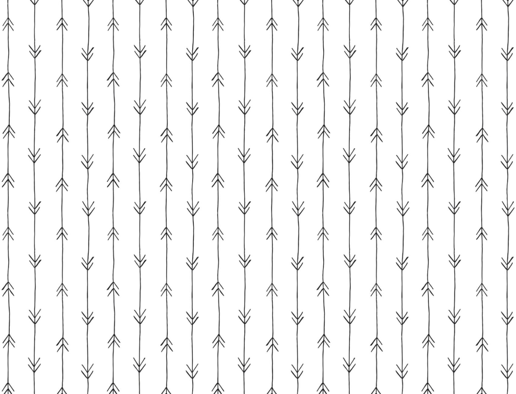 Black & White Arrow Print Repeat Pattern Wallpaper