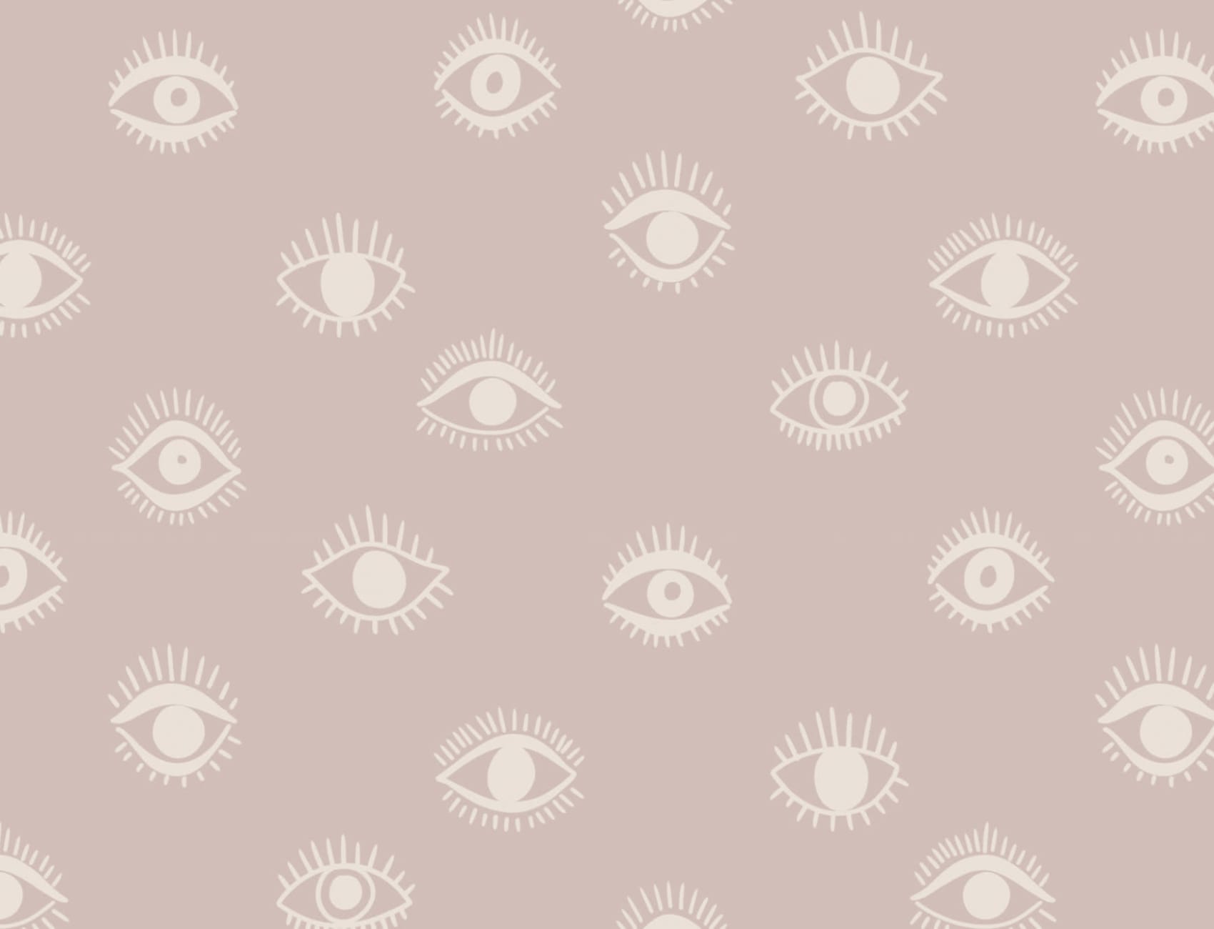 Papier Peint à Motif Répété Yeux Rose Style Boho