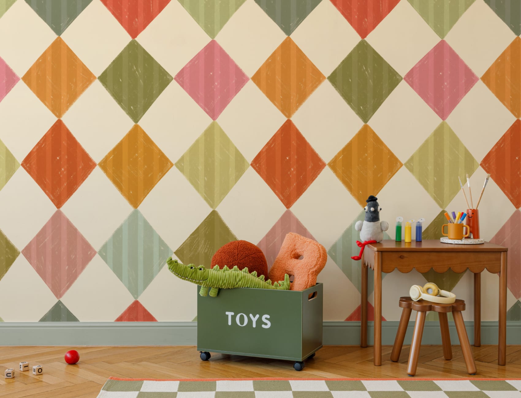 Mural de papel pintado Bright Multi Stripe Harlequin