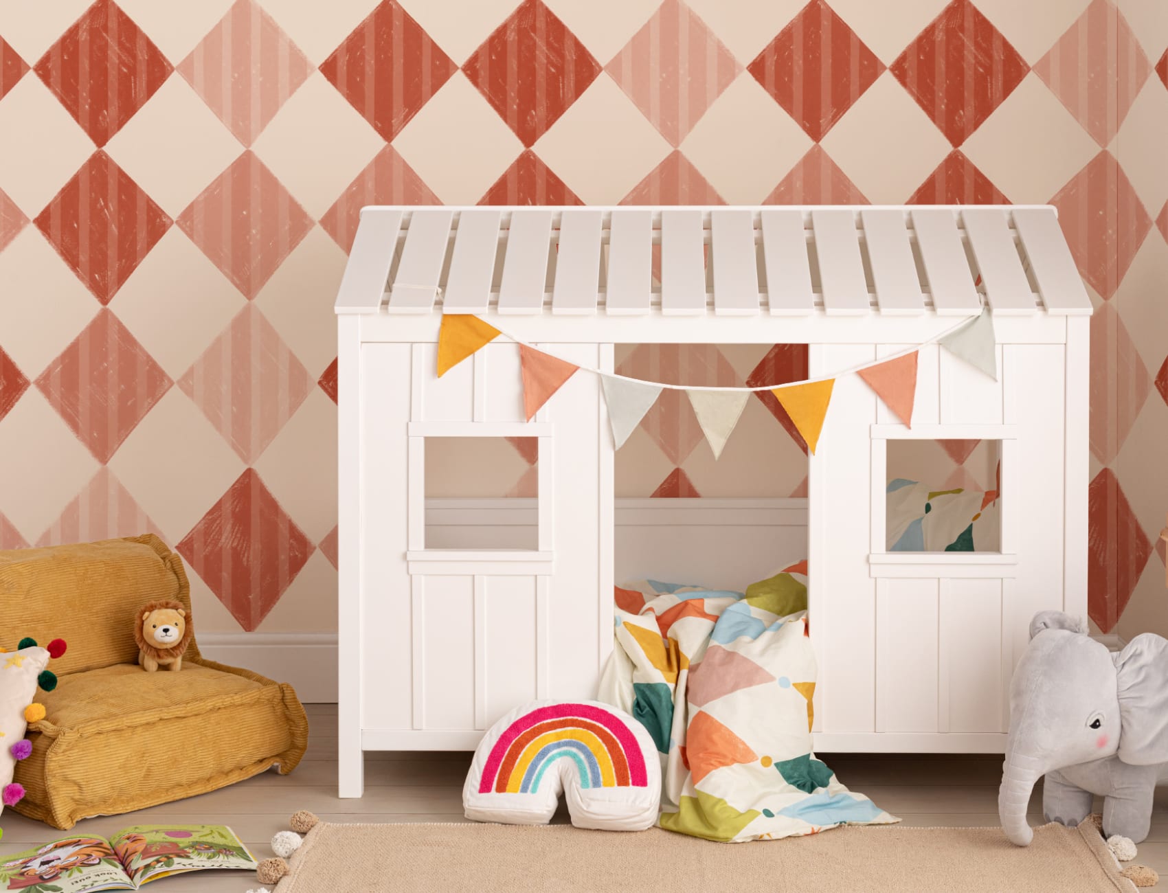Mural de papel pintado Red Stripe Harlequin