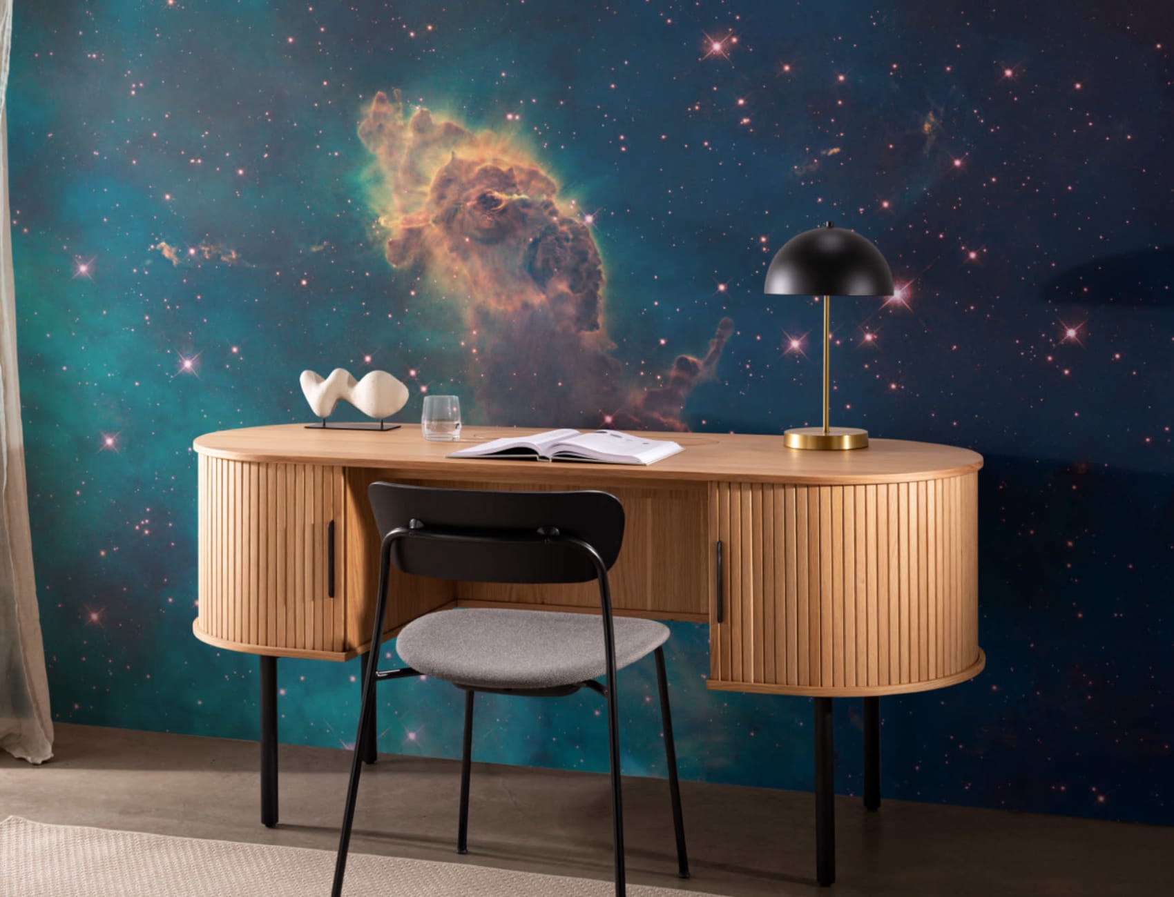 Stellar Jet Nebula Wallpaper Mural