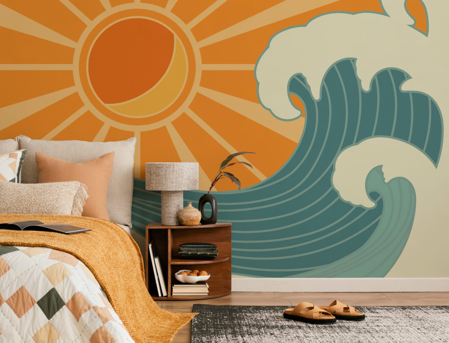 Retro Surf Wallpaper Mural