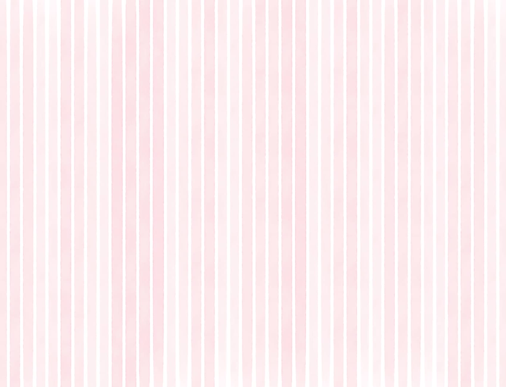 Mural Papel Pintado a Rayas Rosa y Blancas Verticales en Acuarela