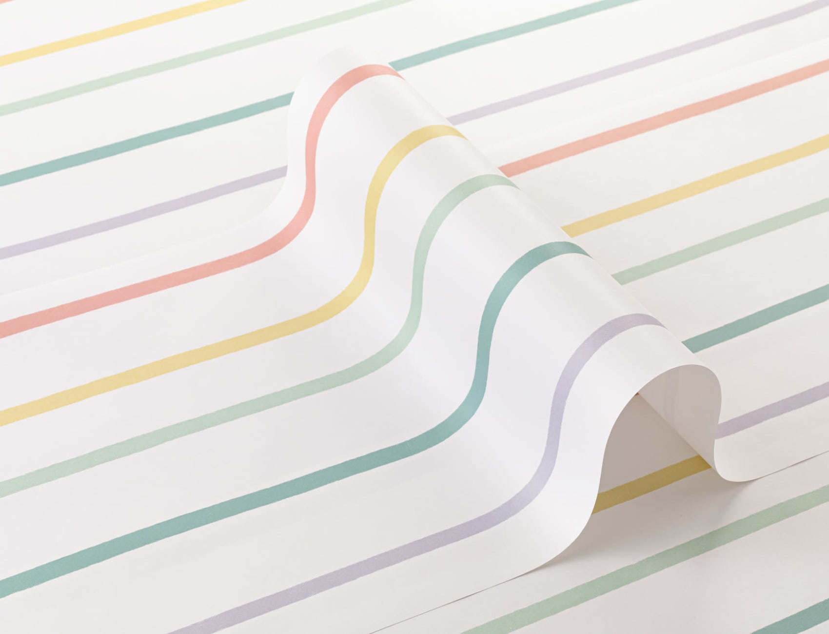 Pastel Rainbow Stripe Wallpaper