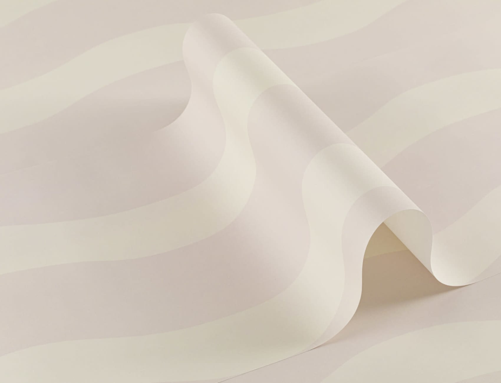 Wavy Neutral Stripes Wallpaper