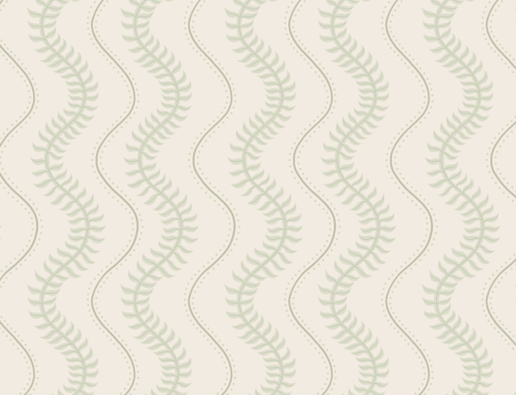 Fototapeta z zielonym paskiem liści botanicznych