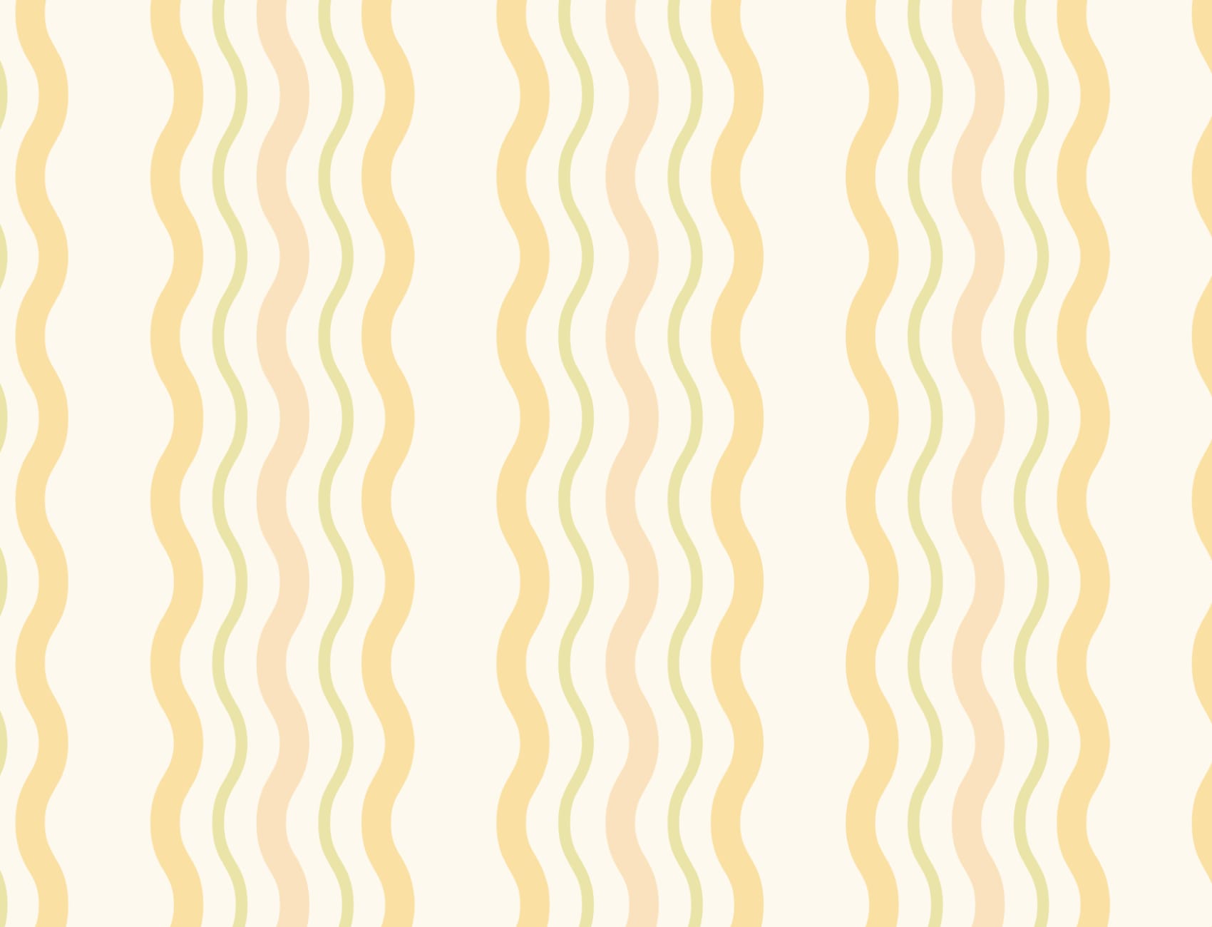 Galben ondulat Ric Rac Striped tapet