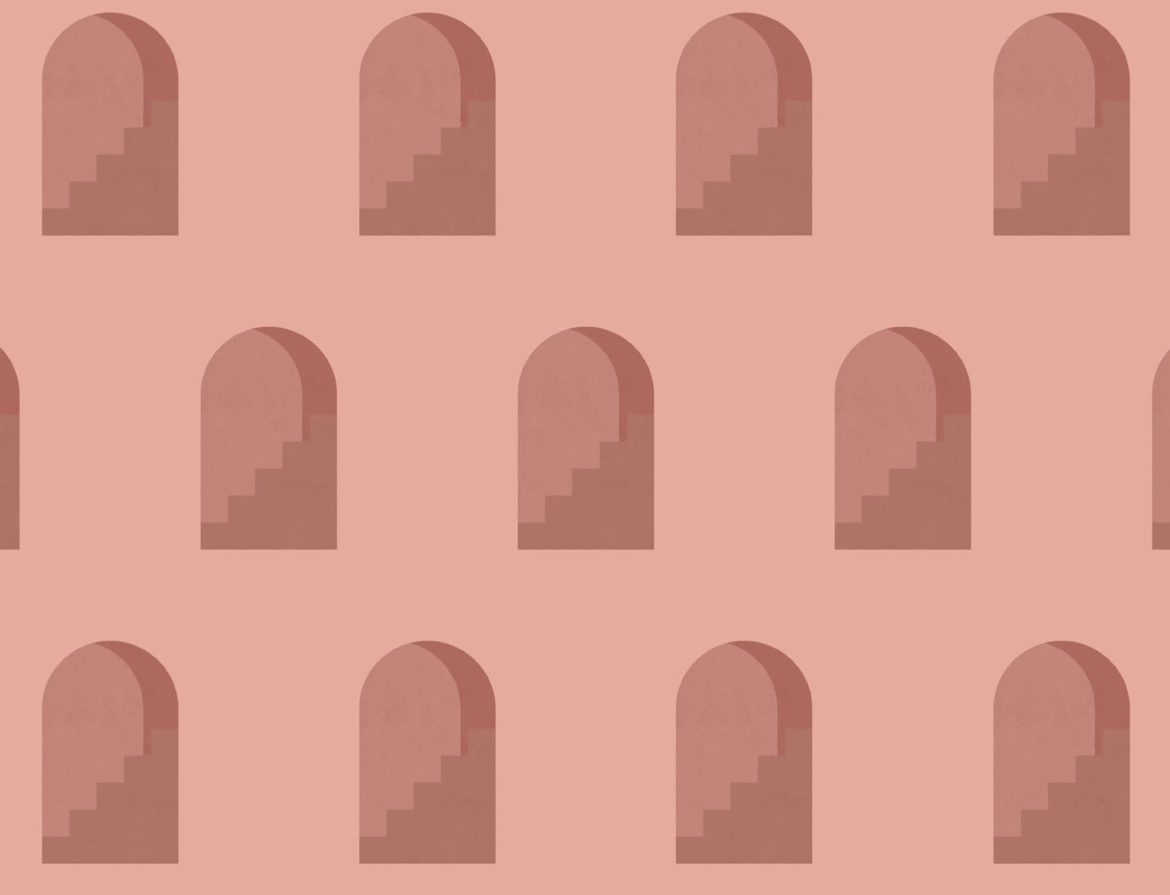 Wzór łuku terakotowego Wzór architektoniczny Powtarzający się wzór tapety