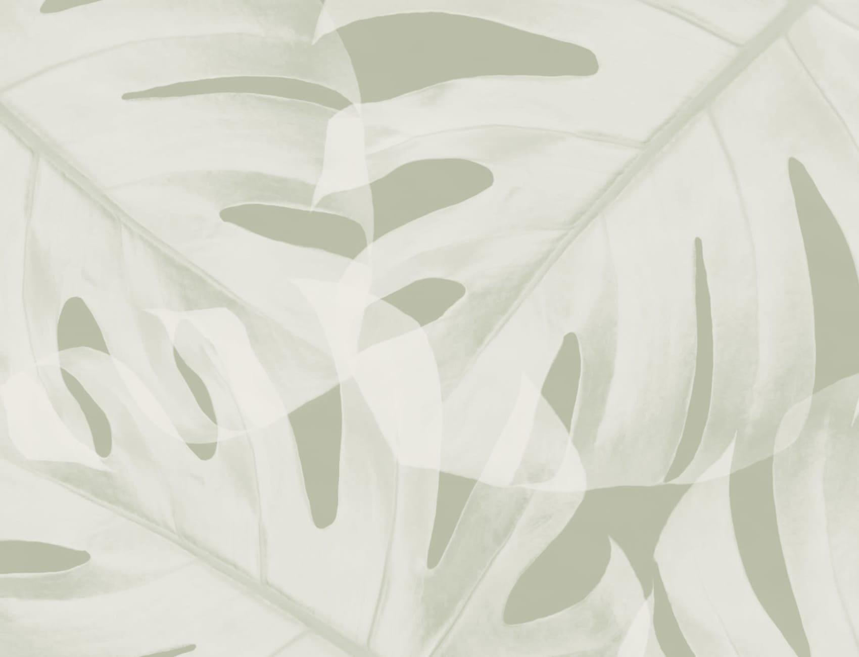 Mare verde Monstera frunze de perete Mural