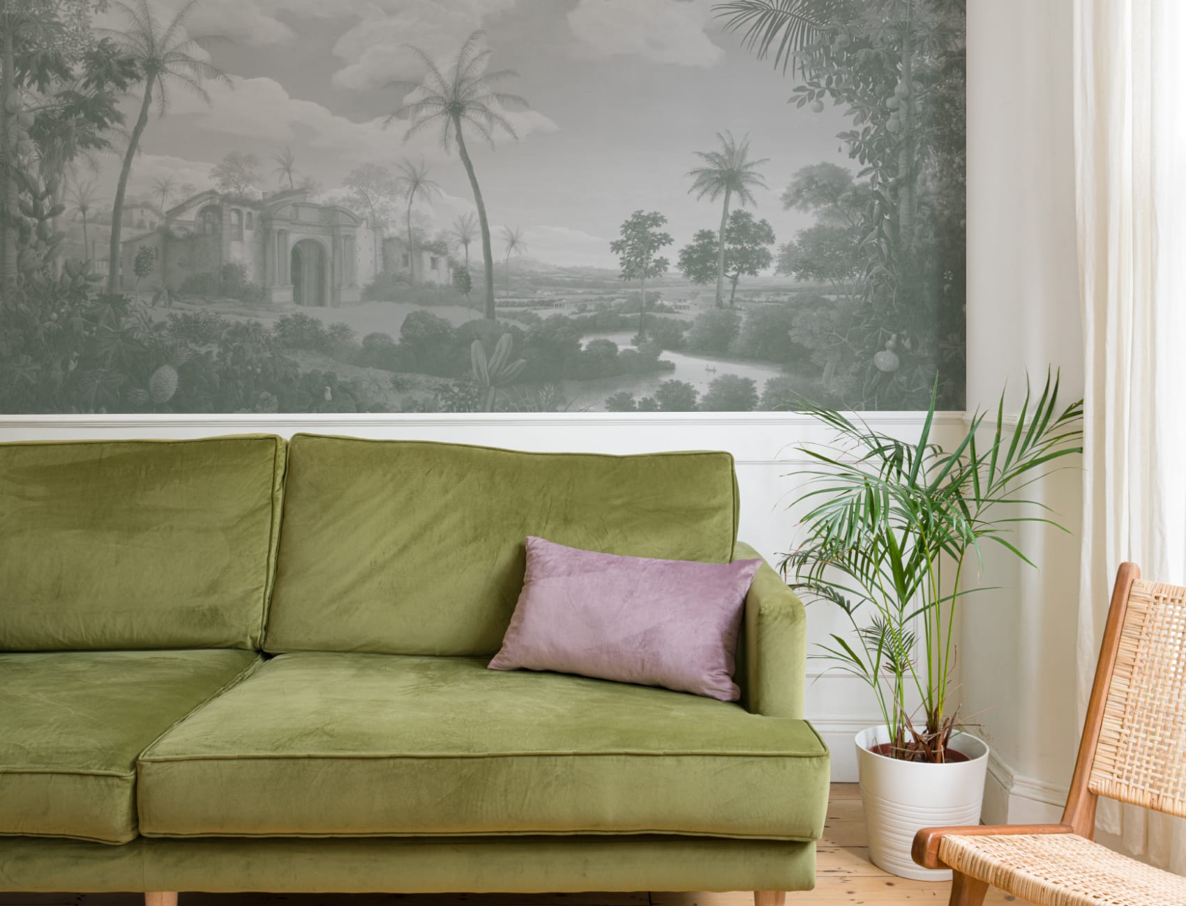 Green Frans Post Landscape Painting Mural
