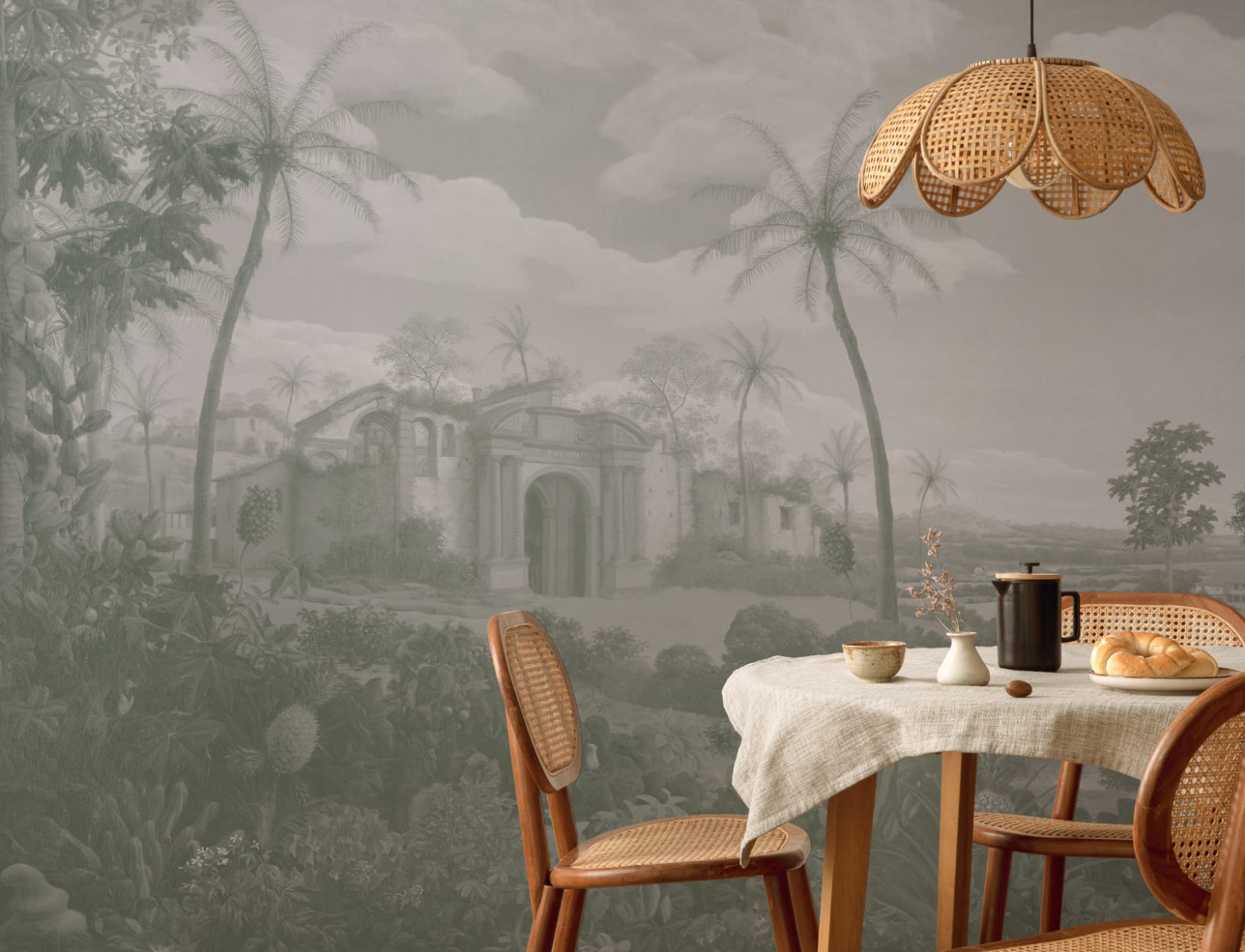 Green Frans Post Landscape Painting Mural