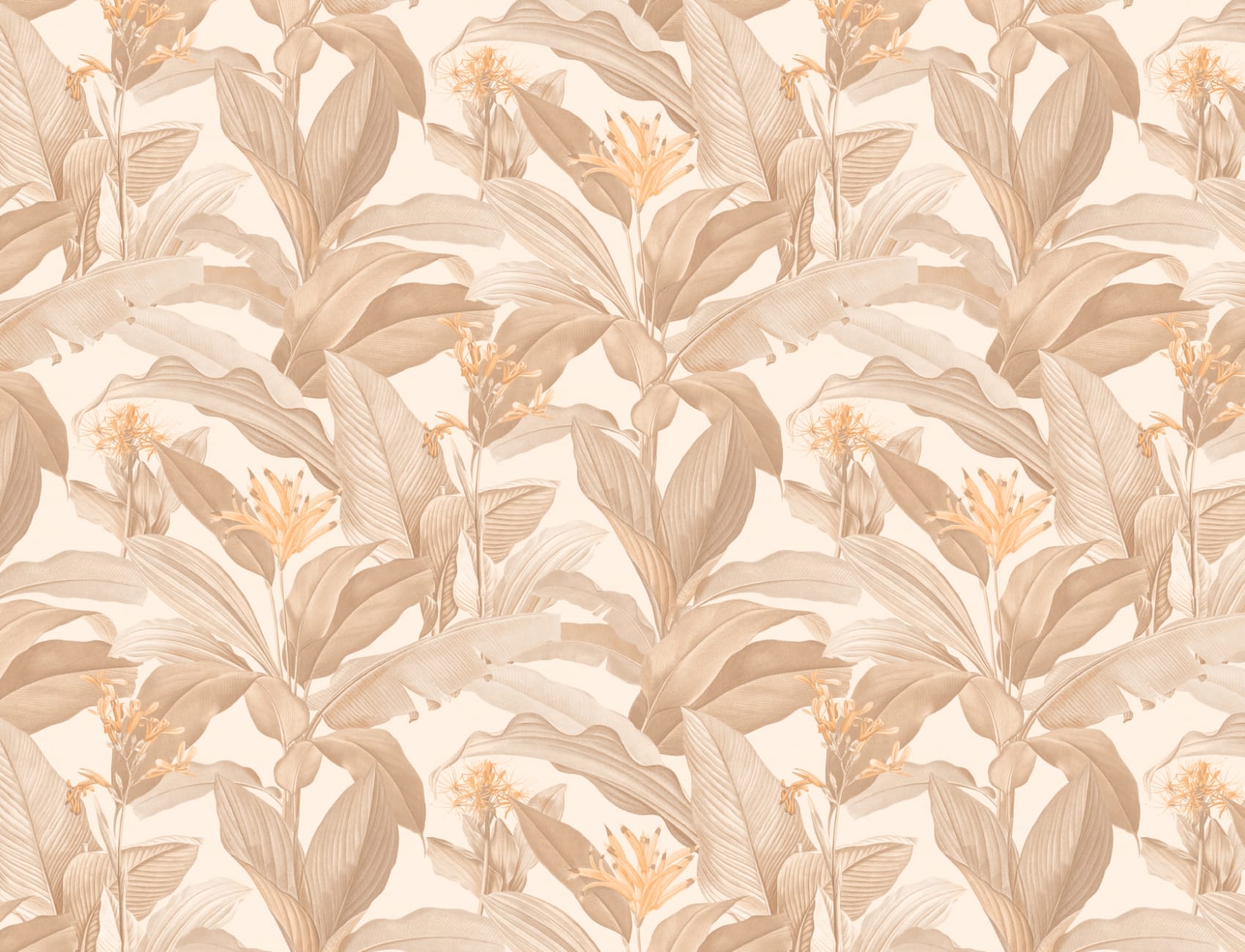 Botanist Neutral Vintage Botanical Wallpaper in Soft Warm Neutral Tones