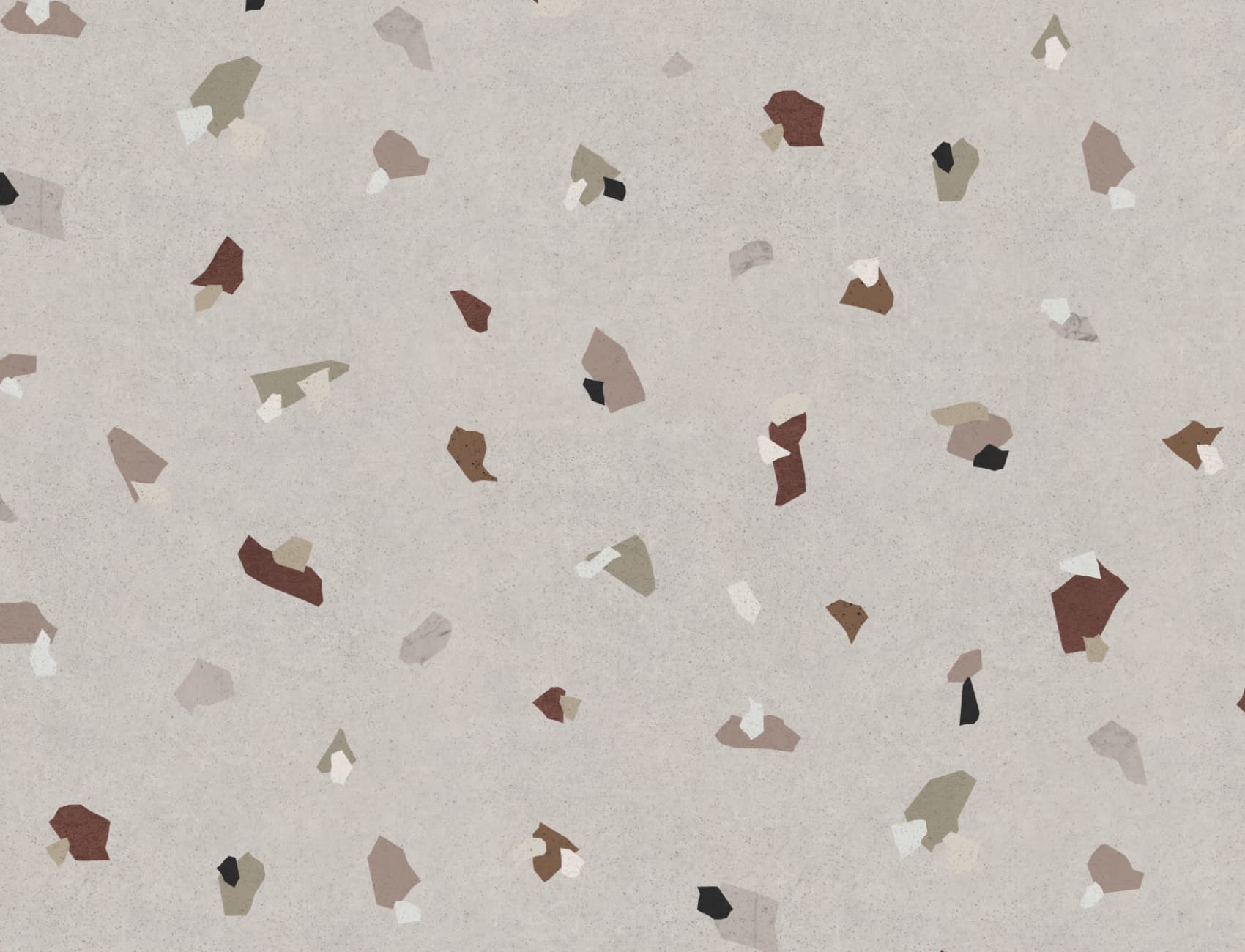 Earth Tones Terrazzo Effect Pattern Wallpaper Mural