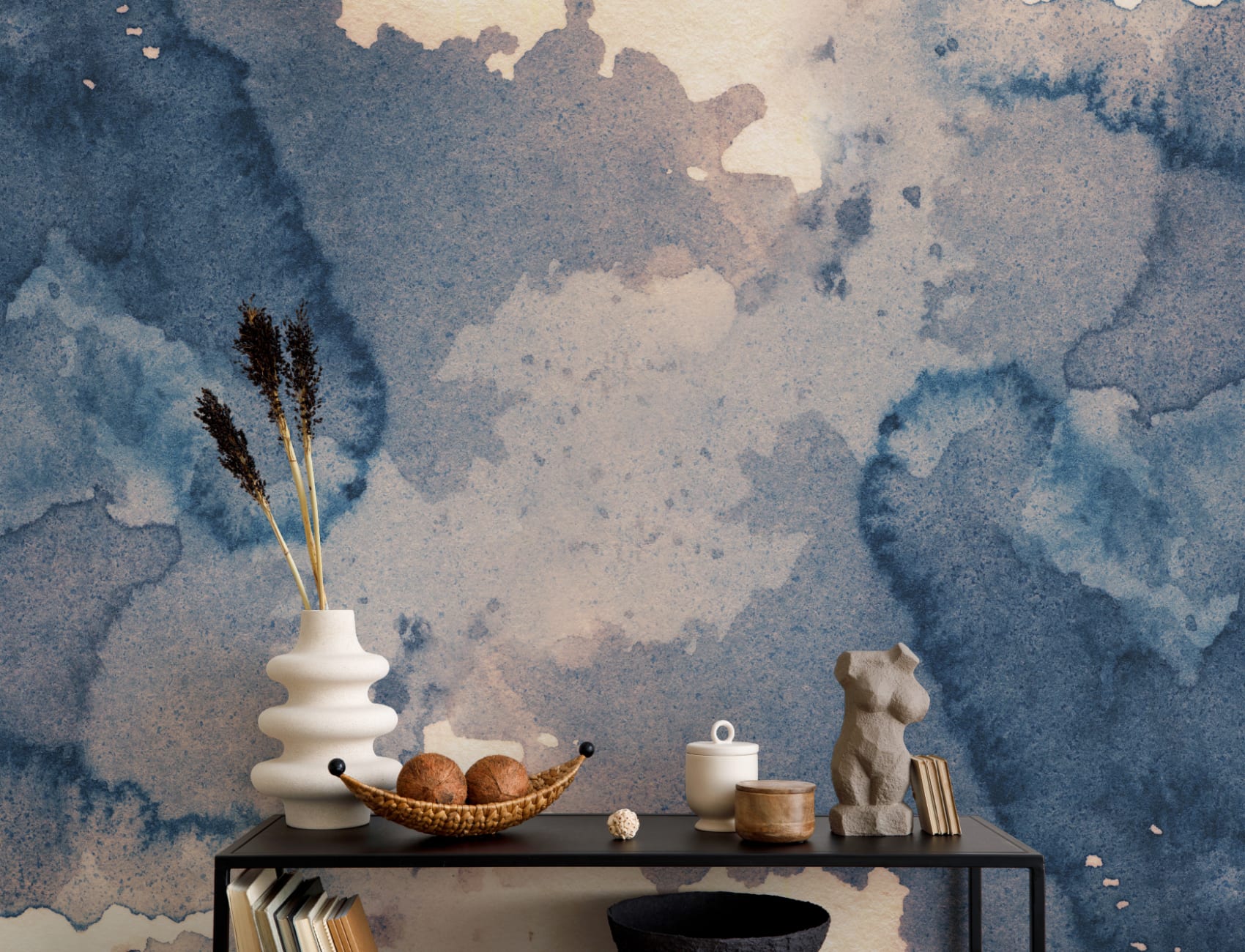 Ink Blot Akvarell Paint Fototapet