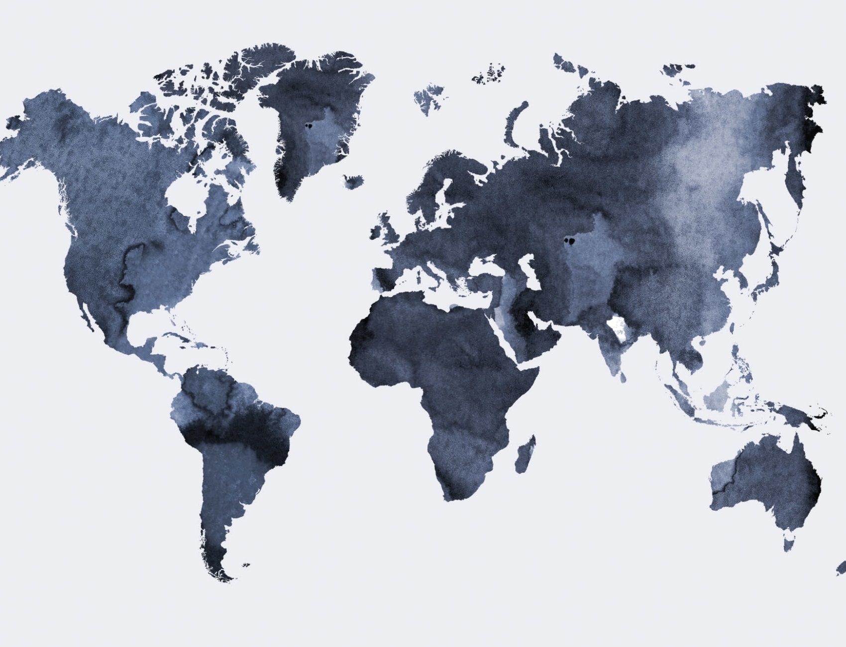 Watercolor World Map Wallpaper Mural