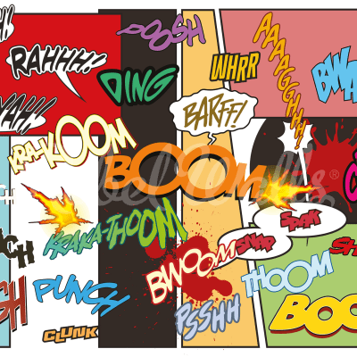 Comics, Rainbow pattern image