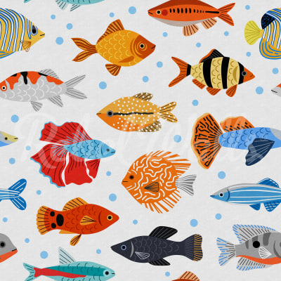 Fish Shoal, Day pattern image