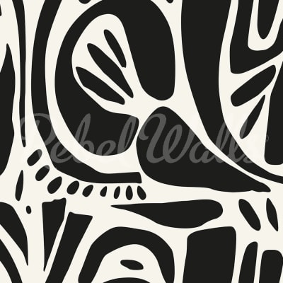 Abstract Forms, Black & white pattern image