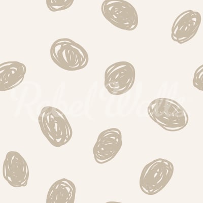 Doodle Dots, Beige pattern image