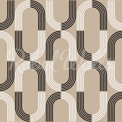 70s Retro, Beige pattern image