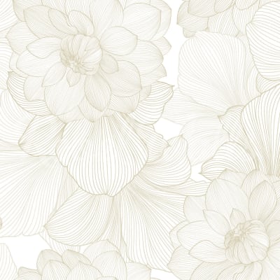 Bold Dahlia, Beige pattern image