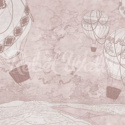 Balloon Travelers, Pink pattern image