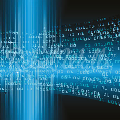 Code, Blue pattern image