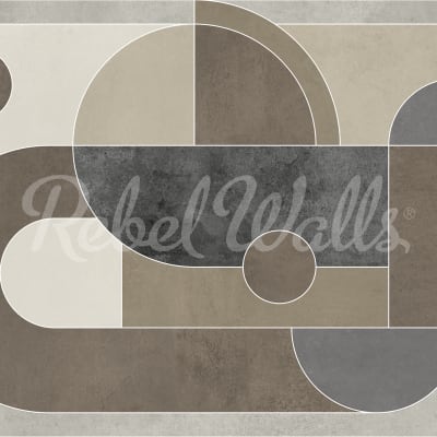 Abstract Geometry, Greige pattern image