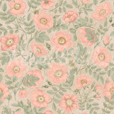 Briar Bloom, Pink pattern image