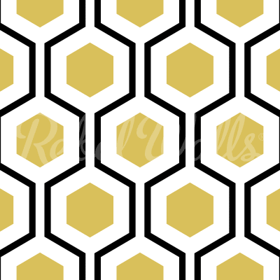 Bold Hexagon, Yellow pattern image