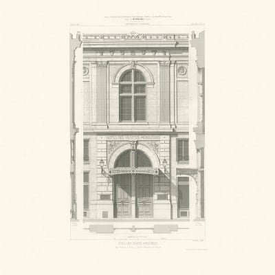 Hotel Des Ventes, Vintage pattern image