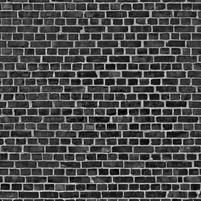 Brick Wall, black pattern image