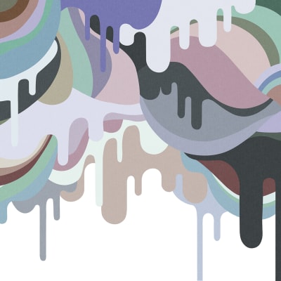 Dripping Ice Cream Retro pattern image