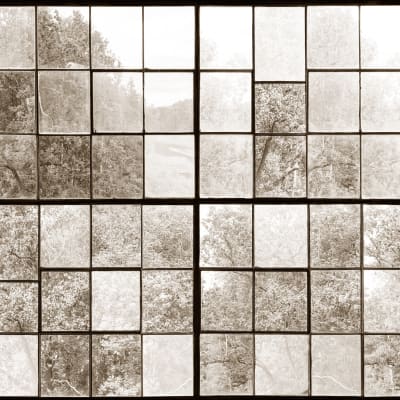 Factory Window, Sepia pattern image